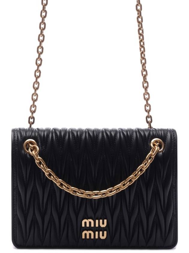 Materasse Nappa Leather Mini Bag Black - MIU MIU - BALAAN 3