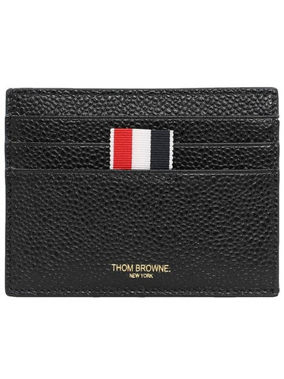 RWB Edge Stain Double Sided Card Holder Black - THOM BROWNE - BALAAN 2