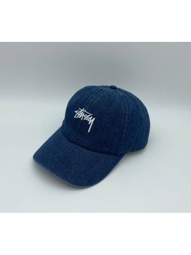 Stock Low Pro Ball Cap Washed Navy Denim - STUSSY - BALAAN 2