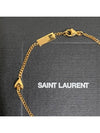 Opyum Heart Chain Bracelet Gold - SAINT LAURENT - BALAAN 10