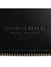 Intrecciato Zipper Around Half Wallet Black - BOTTEGA VENETA - BALAAN 7