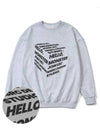 Cube Black Overfit Sweatshirt Melange Gray - MONSTER REPUBLIC - BALAAN 3