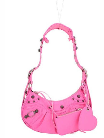 Le Cagole Lambskin Shoulder Bag Neon Pink - BALENCIAGA - BALAAN 2