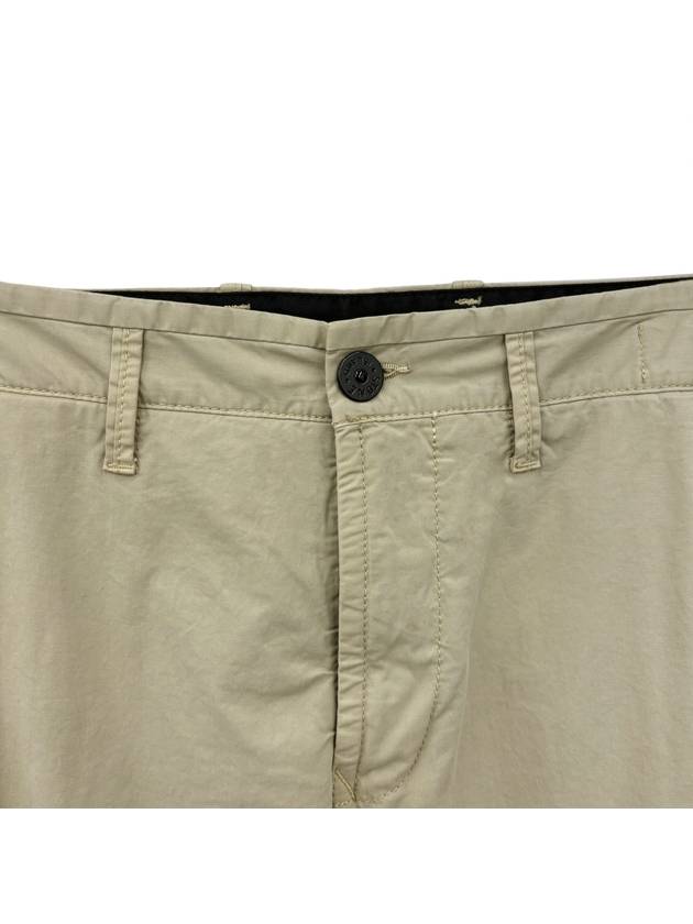 Wappen Cargo Bermuda Shorts Beige - STONE ISLAND - BALAAN 5