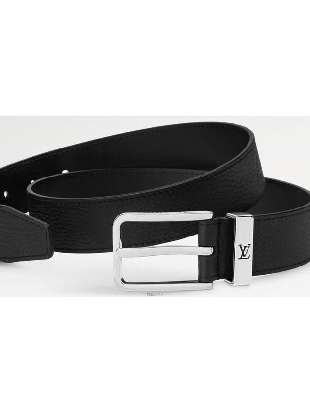 Pont Neuf 35MM Leather Belt Black - LOUIS VUITTON - BALAAN 4