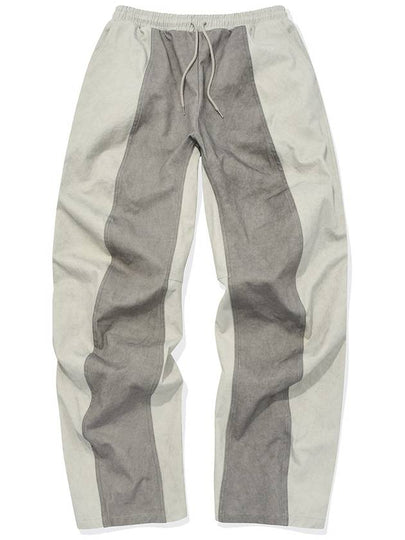 Curved straight pants light gray - PHOS333 - BALAAN 2