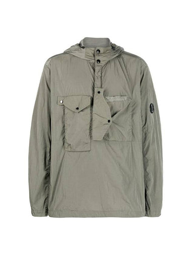 Men's Chrome-R Lens Patch Anorak Green - CP COMPANY - BALAAN 1