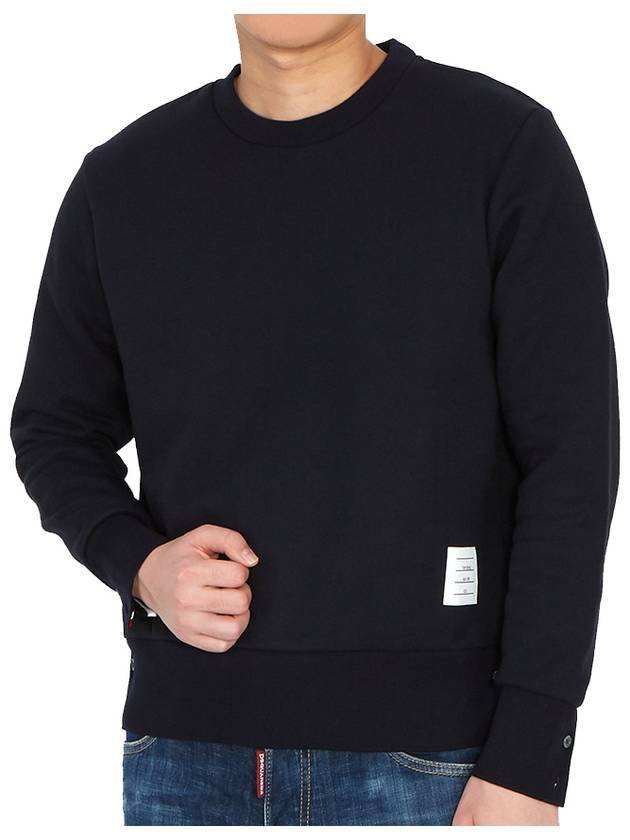 Center Back Stripe Crewneck Sweatshirt Navy - THOM BROWNE - BALAAN 7