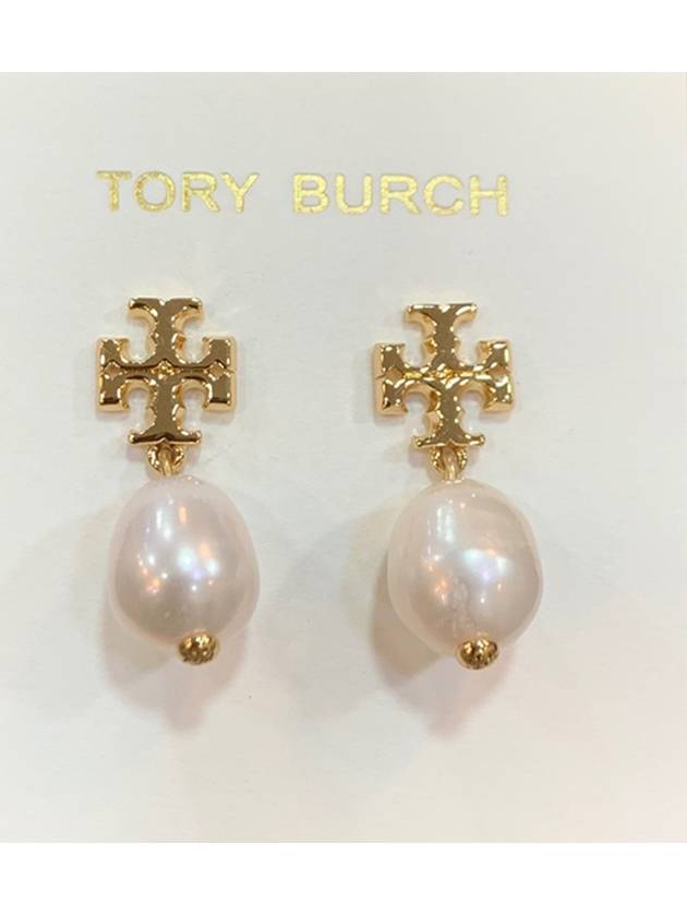 Kira Pearl Drop Earrings Gold - TORY BURCH - BALAAN 3