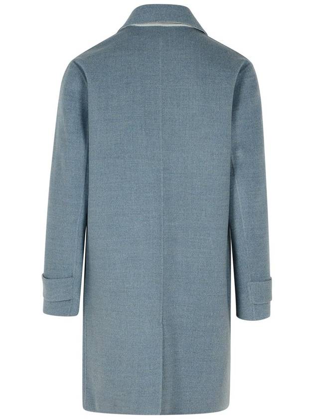 Eleventy Light Blue Wool Coat - ELEVENTY MILANO - BALAAN 3