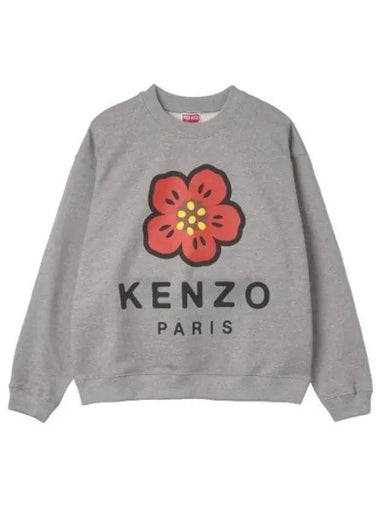 Bokeh Flower Sweatshirt Pearl Gray - KENZO - BALAAN 1