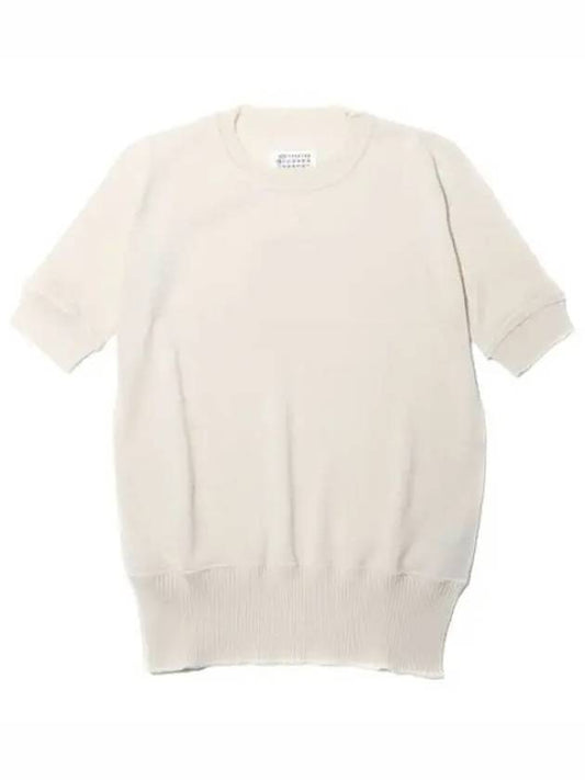 Signature Stitch Knit Short Sleeve T Shirt Men - MAISON MARGIELA - BALAAN 1