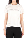 Women's Logo Short Sleeve T-Shirt White - MARC JACOBS - BALAAN.