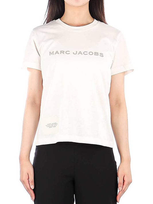 Women's Logo Short Sleeve T-Shirt White - MARC JACOBS - BALAAN 2