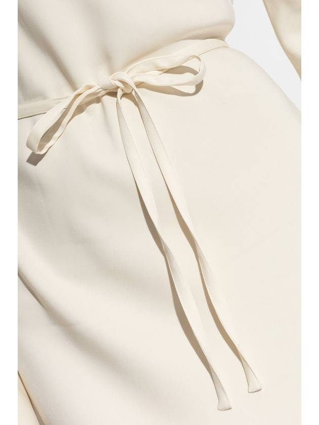 Forte_forte Dress With A Tie, Women's, Cream - FORTE FORTE - BALAAN 5