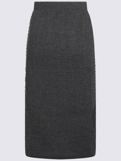 Fabiana Filippi Grey Wool Skirt - FABIANA FILIPPI - BALAAN 2