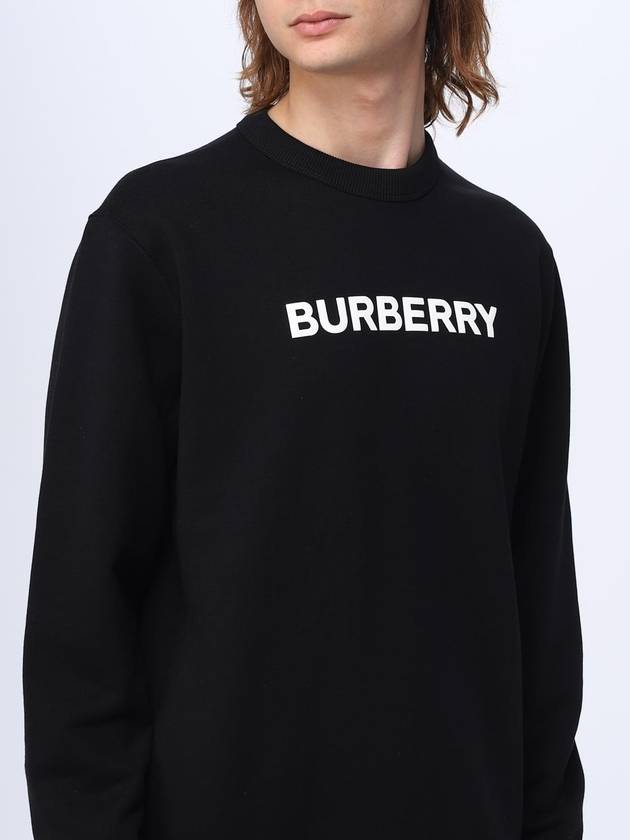 Front Logo Print Sweatshirt Black - BURBERRY - BALAAN 6