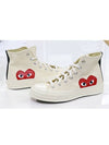 Men's Comme des Garçons Converse Chuck Taylor High Top Beige - COMME DES GARCONS PLAY - BALAAN 4