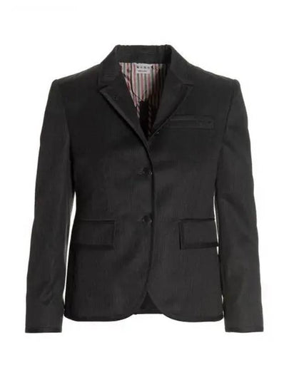 High Armhole Gabardine Wool Jacket Grey - THOM BROWNE - BALAAN 2