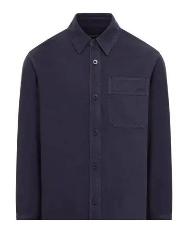 Basile Brodee Long Sleeve Shirt Navy - A.P.C. - BALAAN 2