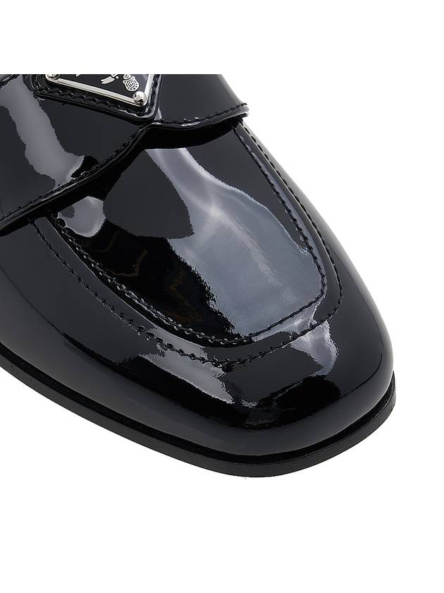 Brushed Patent Leather Loafers Black - PRADA - BALAAN 10