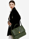 Women's Elegong Medium Tote Bag Briefcase Green - SUPERMOONDESIGN - BALAAN 3