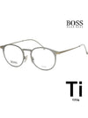 Hugo Boss titanium glasses frame BOSS1252 R81 round light - HUGO BOSS - BALAAN 1