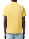 Men's Logo Classic Fit Cotton Short Sleeve Polo Shirt Yellow - LACOSTE - BALAAN 3