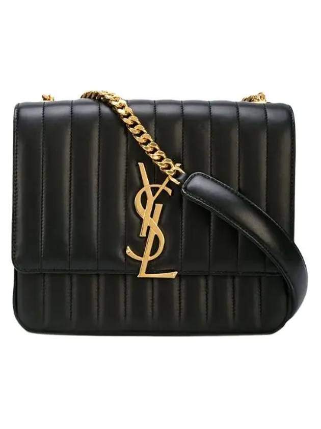 Shoulder bag monogram Vicky black gold 532595 OYDOJ 1000 - SAINT LAURENT - BALAAN 5