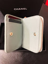 Classic snap zipper card wallet AP1958 caviar mint gold plated - CHANEL - BALAAN 3