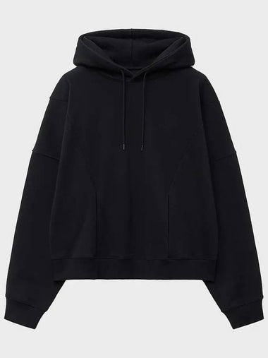 Pre order delivery October 31st Overfit hooded sweatshirt black - THEANTIPLATFORM - BALAAN 1