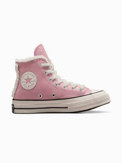 Chuck 70 Leather High Top Sneakers Lotus Pink - CONVERSE - BALAAN 2