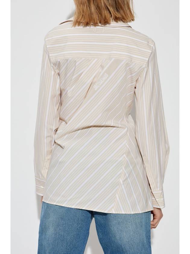 Jacquemus Shirt With Logo, Women's, Beige - JACQUEMUS - BALAAN 4