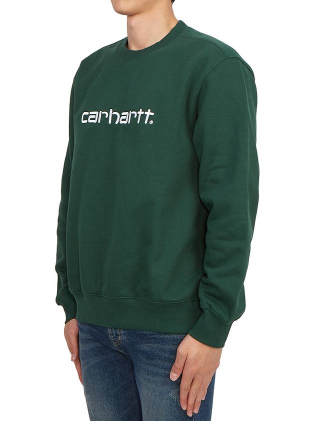 Logo Print Sweatshirt Green - CARHARTT WIP - BALAAN 3