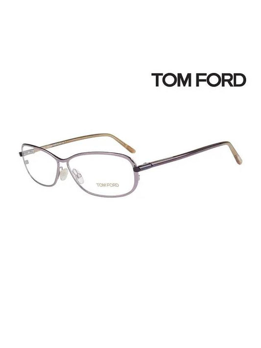 Eyewear Oval Metal Eyeglasses Lilac - TOM FORD - BALAAN 2