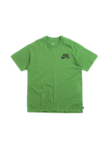 SB Logo Skate Cotton Short Sleeve Shirt Green - NIKE - BALAAN 1