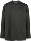 Crew Neck Long Sleeve Sweatshirt Black - LEMAIRE - BALAAN 1