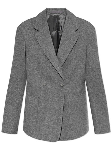 Officine Generale Double-breasted Blazer, Women's, Grey - OFFICINE GENERALE - BALAAN 1