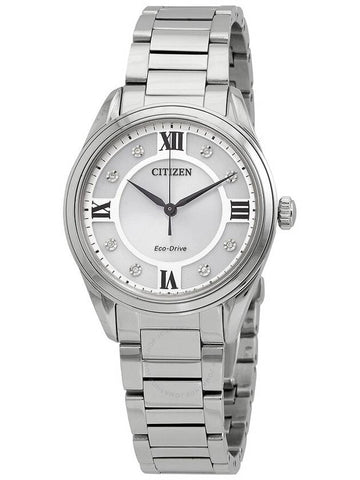 Citizen Arezzo Eco-Drive Silver Dial Ladies Watch EM0870-58A - CITIZEN - BALAAN 1