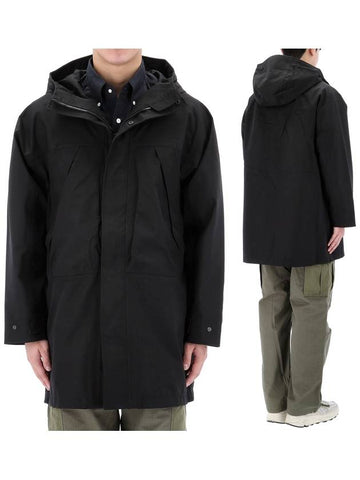 2L GoreTex hooded coat SUBF350E BLACK - NANAMICA - BALAAN 1