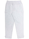 Cargo Jogger Track Pants White Melange Grey - THE GREEN LAB - BALAAN 5