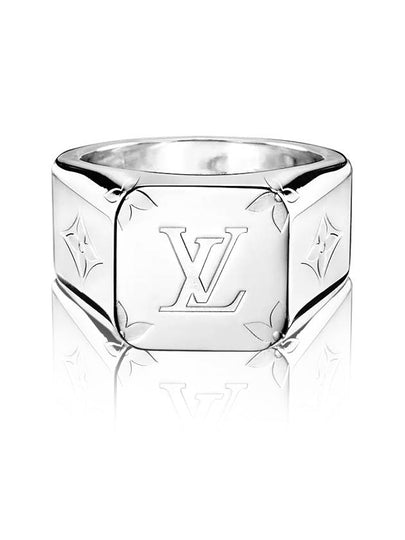 Monogram Signet Ring Silver - LOUIS VUITTON - BALAAN 2