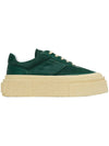 Platform Leather Low Top Sneakers Green - MAISON MARGIELA - BALAAN 1