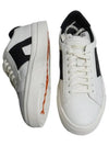 Double Buckle Leather Low-Top Sneakers White - SANTONI - BALAAN 5