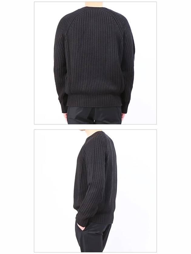 Men's Waffle Knit Top Black - NEIL BARRETT - BALAAN 4