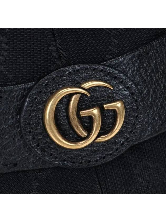 Double G Logo Canvas Bucket Hat Black - GUCCI - BALAAN 7
