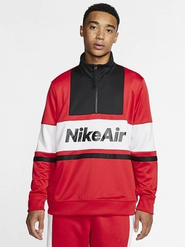 01CJ4836657Air Half Zip Up Crew JacketRed - NIKE - BALAAN 1