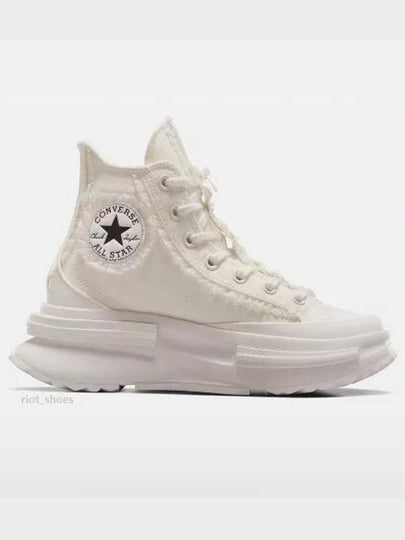 Run Star Legacy Ruffle Bow High Top Sneakers Egret - CONVERSE - BALAAN 2