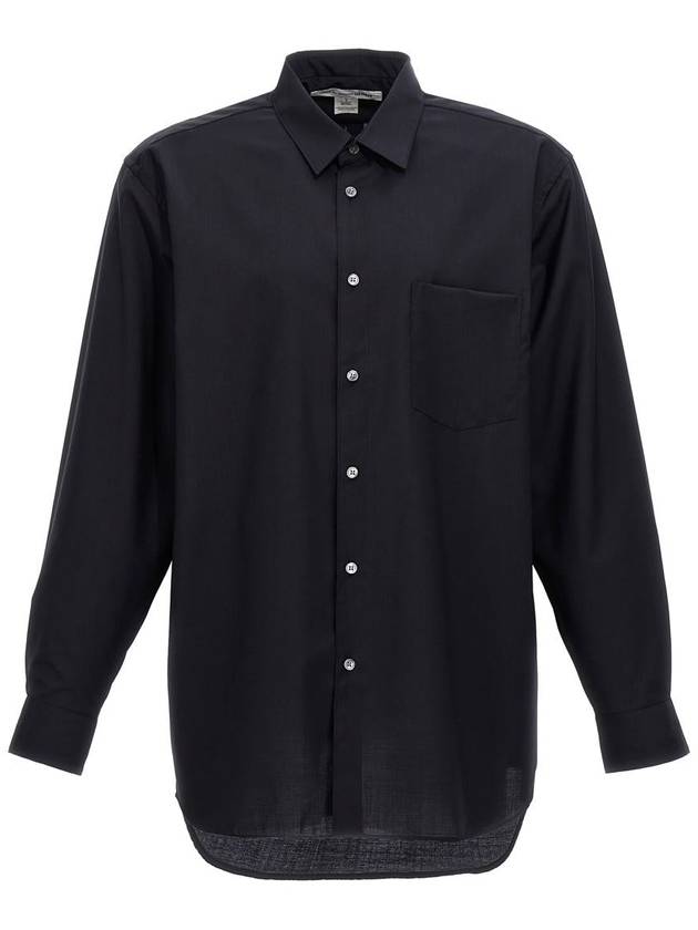 long sleeve shirt FZB301PER 2 NAVY - COMME DES GARCONS - BALAAN 2