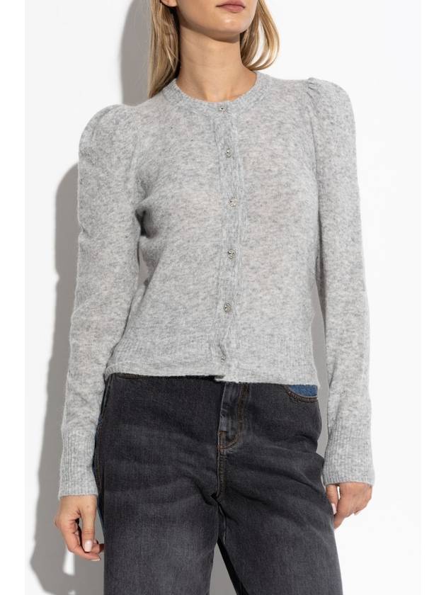 Munthe Cardigan With Wool Finish, Women's, Grey - MUNTHE - BALAAN 3